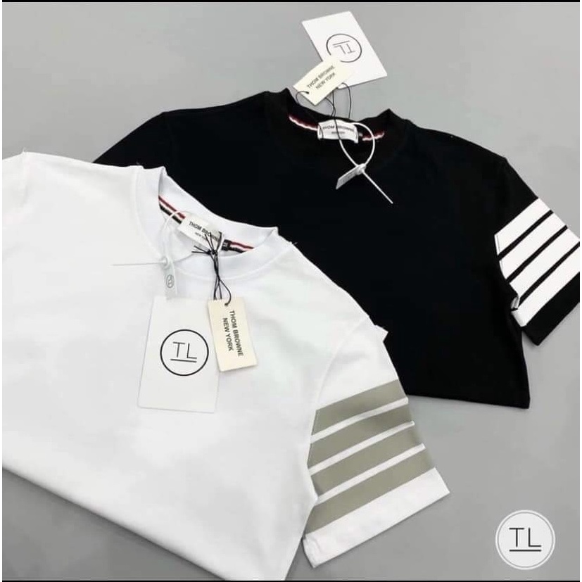 Áo phông thom nữ vạch tay viền ngang, Áo  polo nữ from rộng vạch tay kẻ sọc tay lỡ Chất Cotton Siêu Xinh | BigBuy360 - bigbuy360.vn