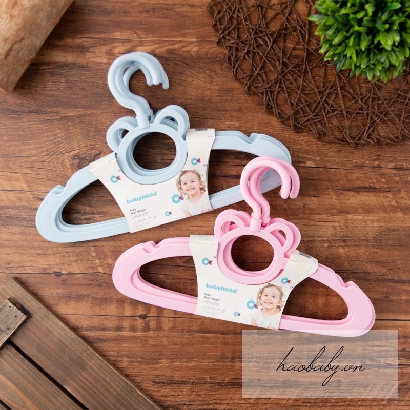 BooBoo Baby - Set 5 Móc quần áo trẻ em Babyhood nhựa cao cấp - mắc quần áo cho em bé, trẻ sơ sinh