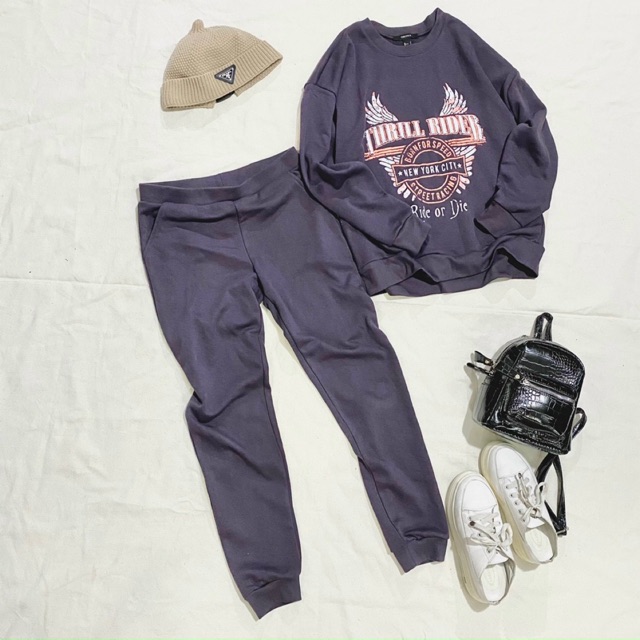 Set bộ thun dài tay, quần jogger có túi