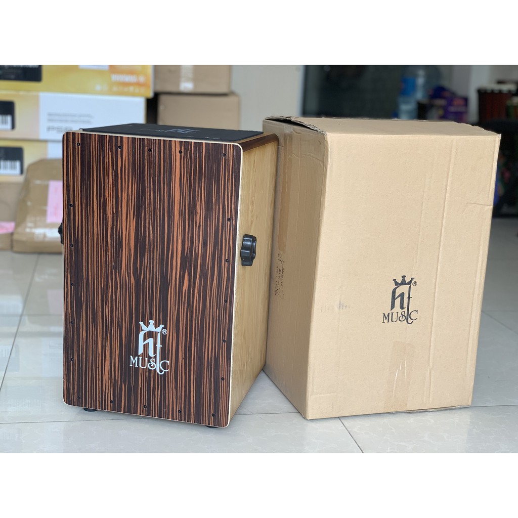 Trống Cajon HT Music Gỗ Sồi Có EQ