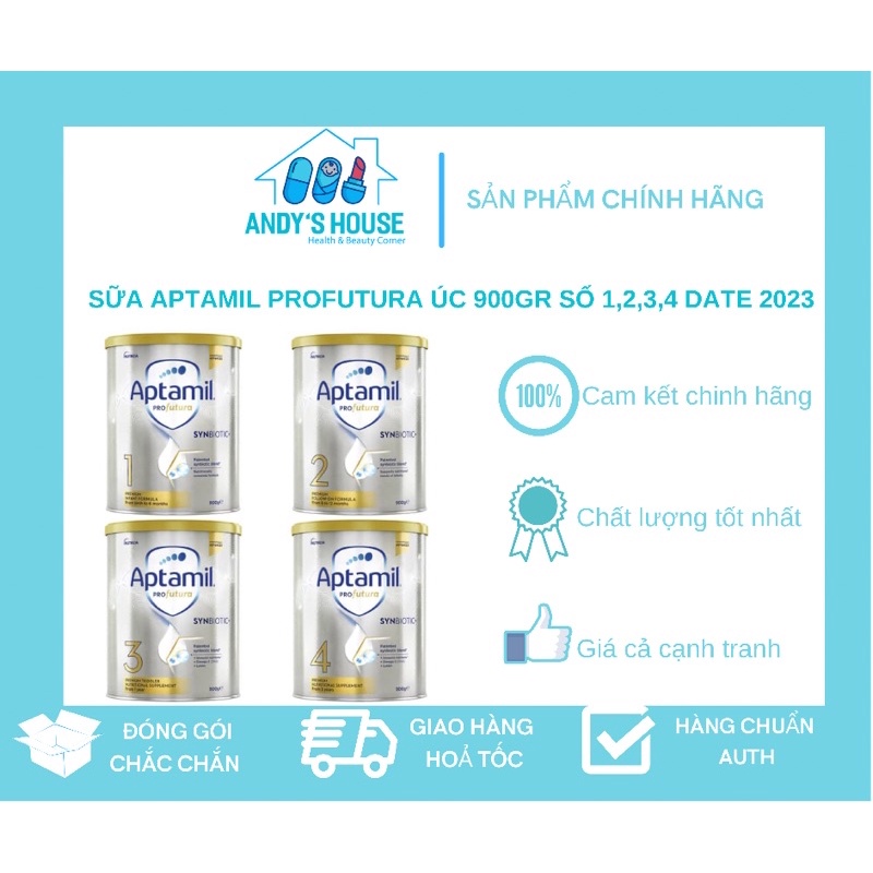 Sữa Aptamil Profutura Úc 900gr Đủ Số 1,2,3,4 [DATE 2023]