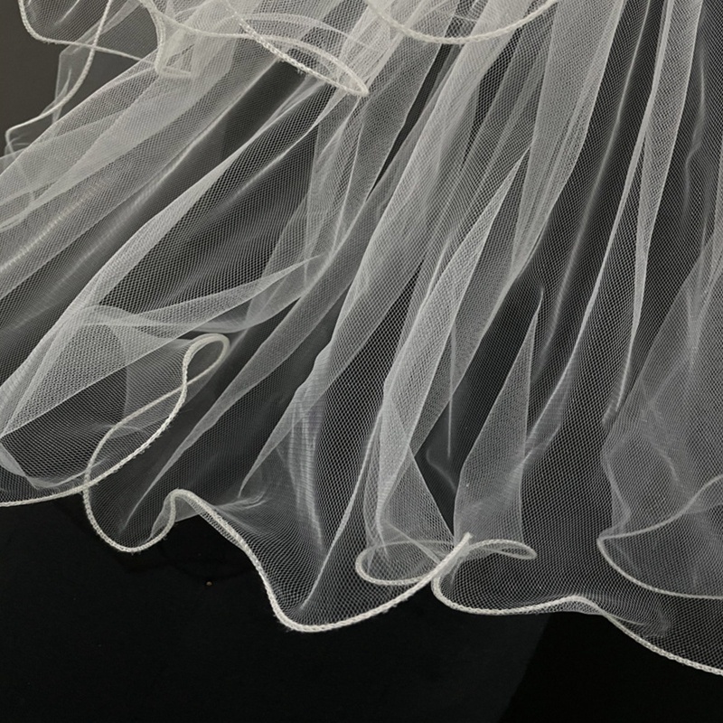 Dải Vải Tuyn 2 Tầng Kèm Lược Trang Trí Cho Tiệc Cưới