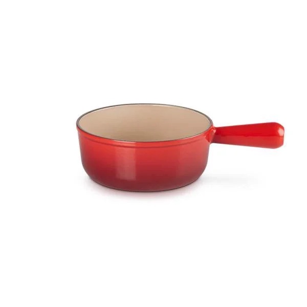 Quánh gang không nắp Lecreuset Schwenkkasserolle Kirsche màu đỏ đủ size [nhập Đức chính hãng]