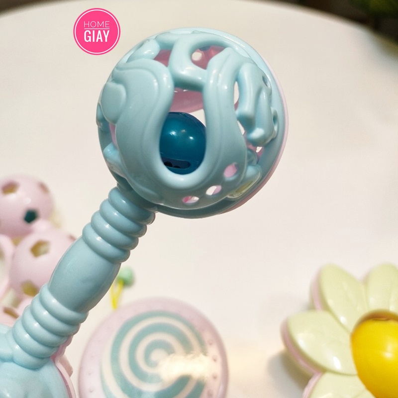 Bộ đồ chơi xúc xắc 7 món hình thú phát tiếng kêu vui nhộn kích thích vận động và giác quan của bé shop home giay