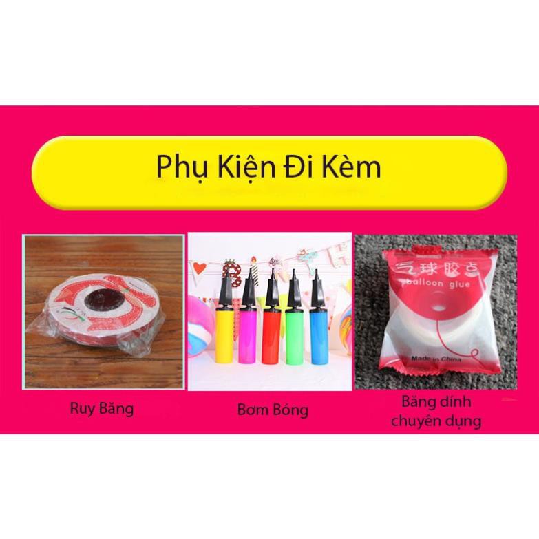 Set bóng trang trí sinh nhật cho bé chủ đề Kitty (Băng dính + ruy băng) #TrangTriSinhNhat