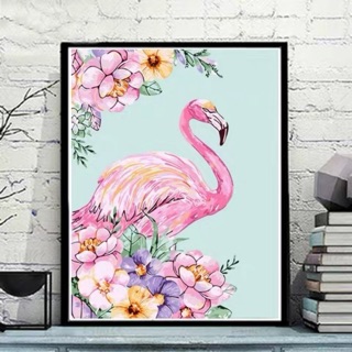 SẴN KHUNG 1.6 - TRANH TÔ MÀU THEO SỐ HẠC HỒNG. ORDER