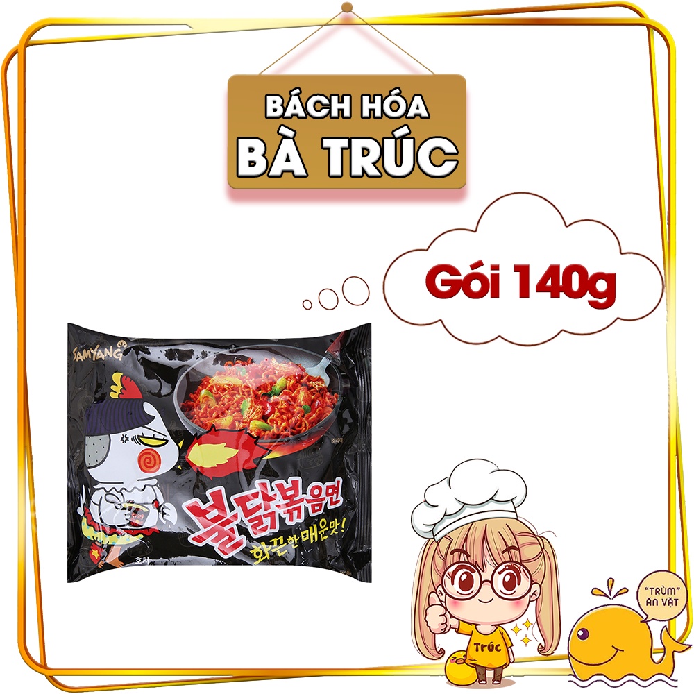 Mì cay Samyang gói 140g - Mì cay Hàn Quốc, mì khô gà cay Samyang