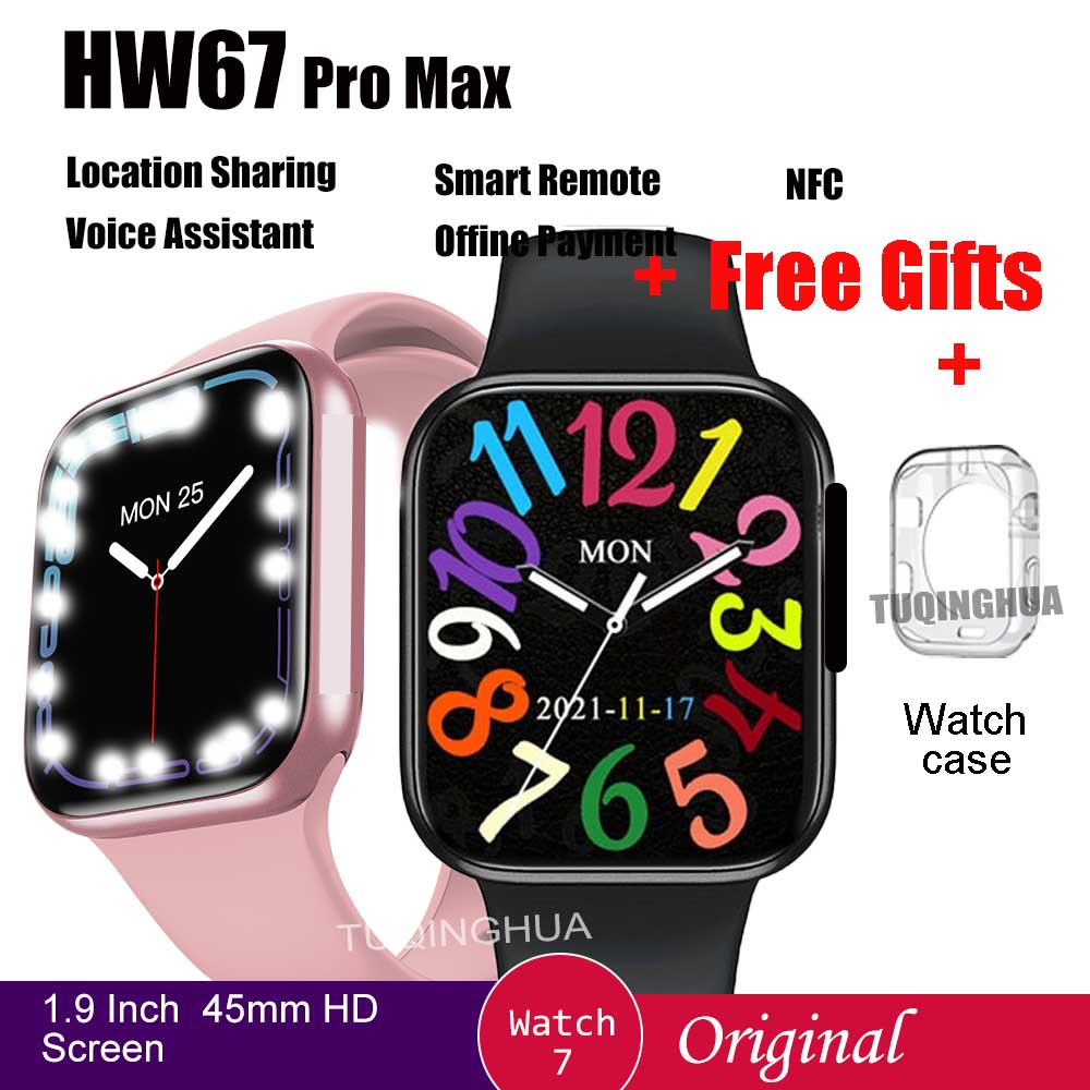 Đồng Hồ Thông Minh Hw67 Pro Max 1.9-inch NFC HW67ProMax PK Iwo W27 hw22 W37 hw57 2022 Mới Cho Nam Nữ