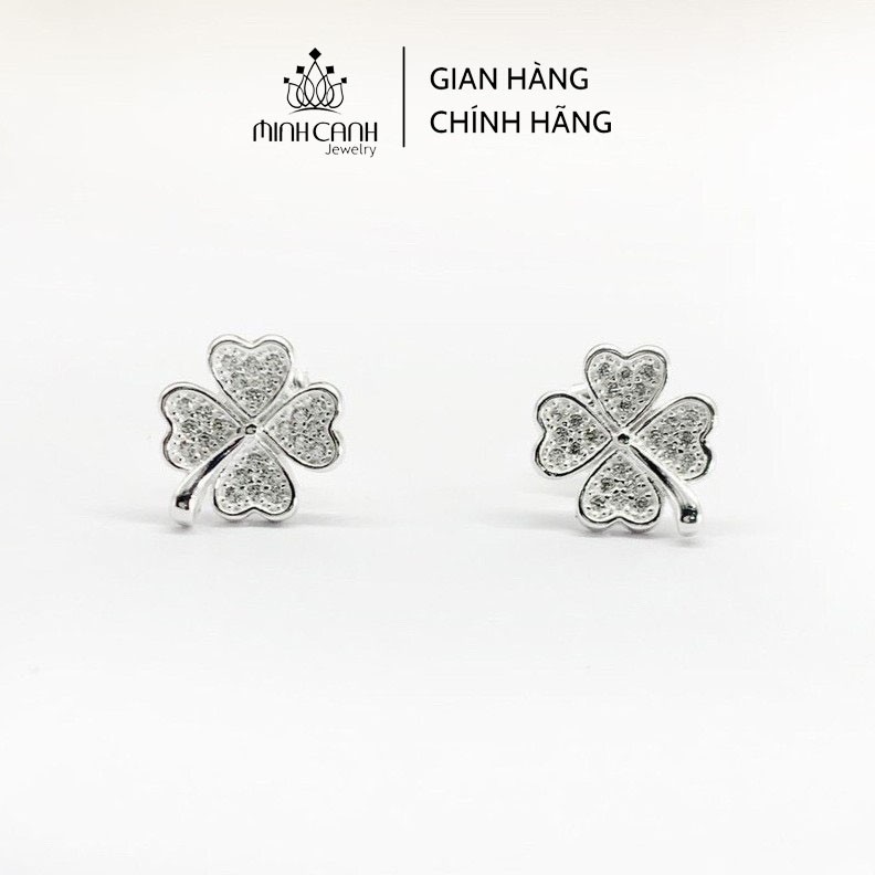 Bông Tai Bạc Nữ Cỏ 4 Lá May Mắn - Minh Canh Jewelry