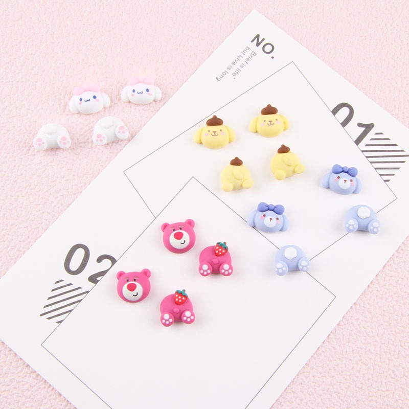 1 Gói Vật Liệu Resin Mini Hình Động Vật Hoạt Hình Tự Làm Trang Sức Thủ Công DIY