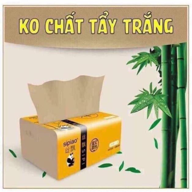 (giá sỉ) Combo 5 gói giấy ăn gấu trúc SIPAO k chất tẩy trắng