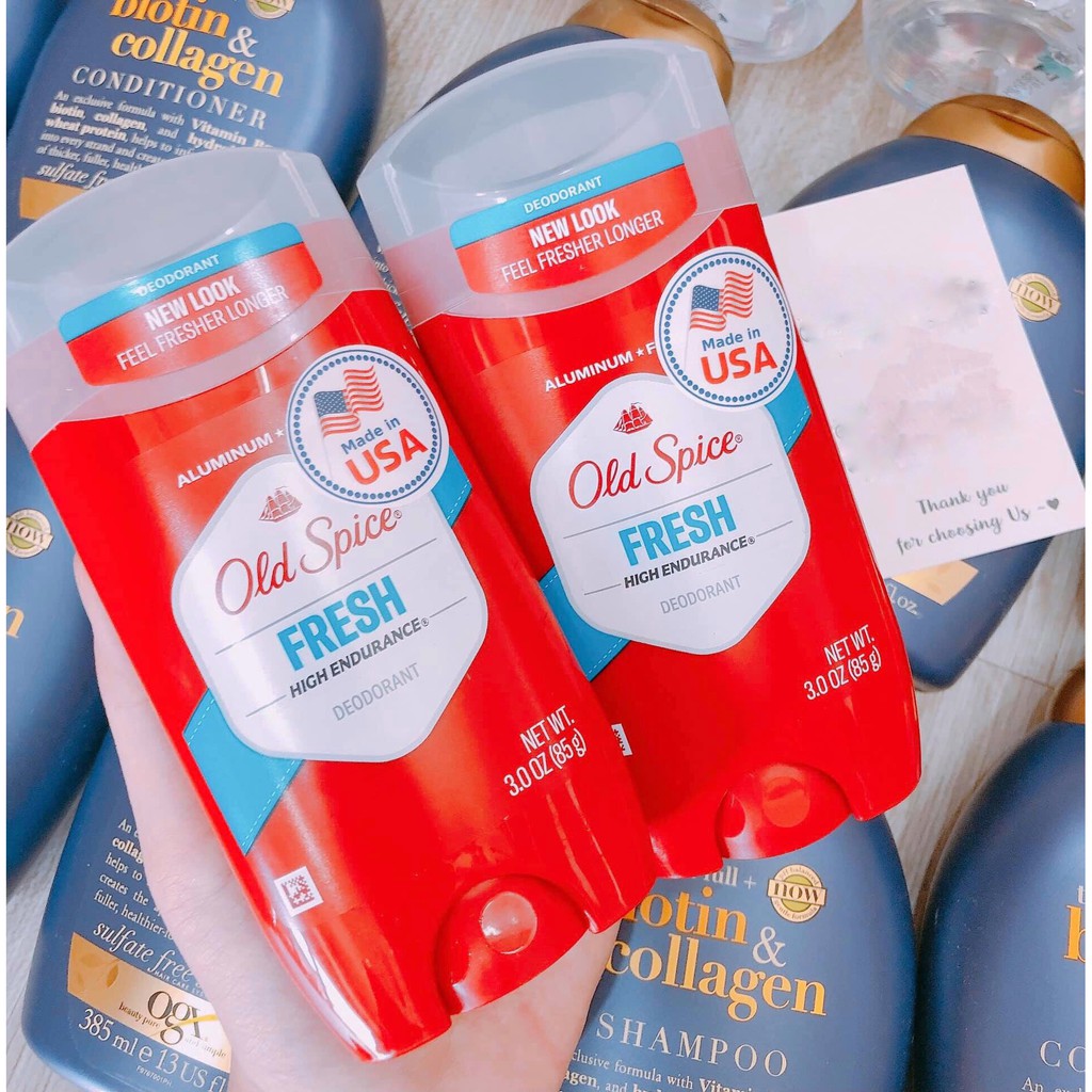 Lăn Sáp Khử Mùi Old Spice Fresh High Endurance Deodorant 85G