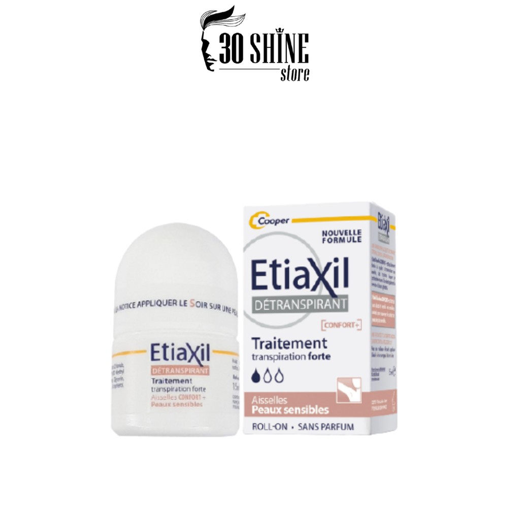 LĂN KHỬ MÙI NGĂN MỒ HÔI DÀNH CHO DA SIÊU NHẠY CẢM (Màu Nâu) 15ML - (Etiaxil Detranspirant Confort+ Peaux Sensibles)