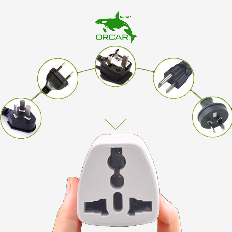 Phích cắm chuyển 3 chấu sang 2 chấu