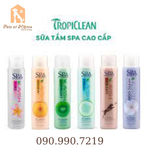 Sữa tắm spa cao cấp cho thú cưng Tropiclean 473ml