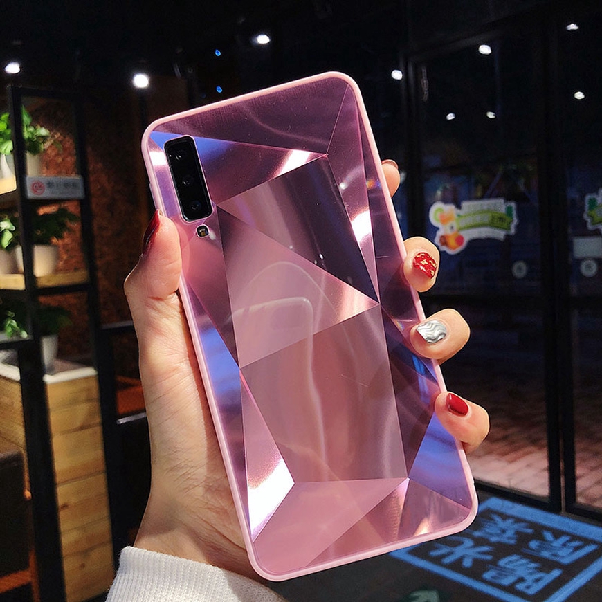 Ốp điện thoại acrylic tráng gương sang trọng cho Samsung Galaxy A50 A50s A20 A30 A70 A71 A51 A21S A20S A30s