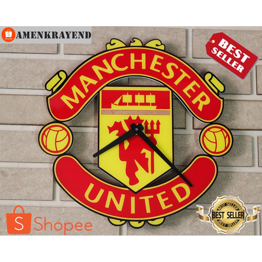 Đồng hồ treo tường hình nhân vật anime Manchester United