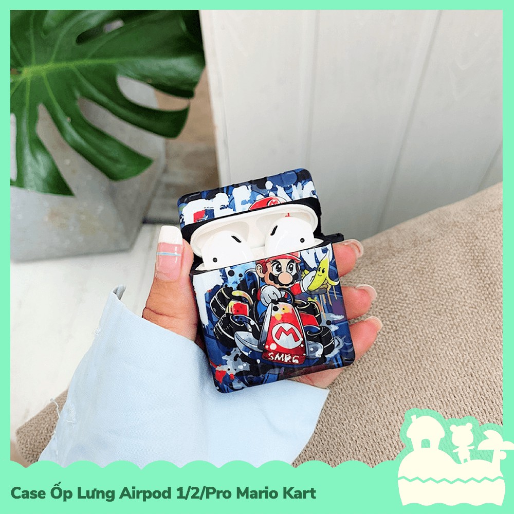 [Sẵn VN - NowShip] Case Ốp Lưng Air_Pod 1 / 2 / Pro IMD Kiểu Dáng Nhân Vật Game Mario Kart