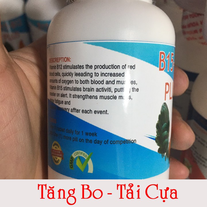 B15 B12 PLus Hộp 100 Viên Sản Phẩm Cao Cấp  - Nuôi Gà Đá Bo Lớn Vô Tay Tốt Trong 1 Tuần - B15 B12 nuôi gà đá bo lớ