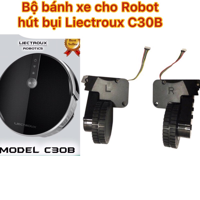 ( Chính hãng-BH 3 tháng) Bộ bánh xe cho Robot hút bụi Liectroux C30B