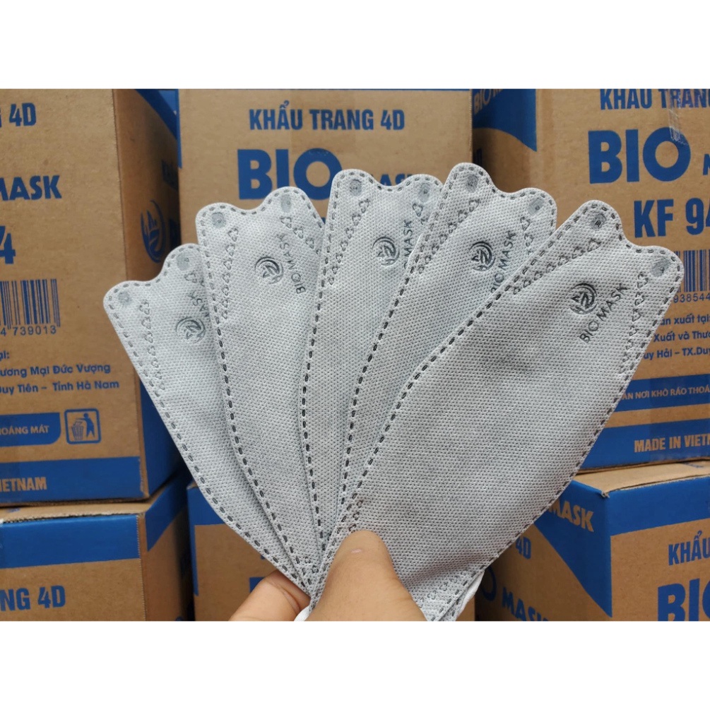 KHẨU TRANG CÁ KHÁNG KHUẨN 4D KF94 ÔM SÁT MẶT LỌC BỤI BẨN SIGO