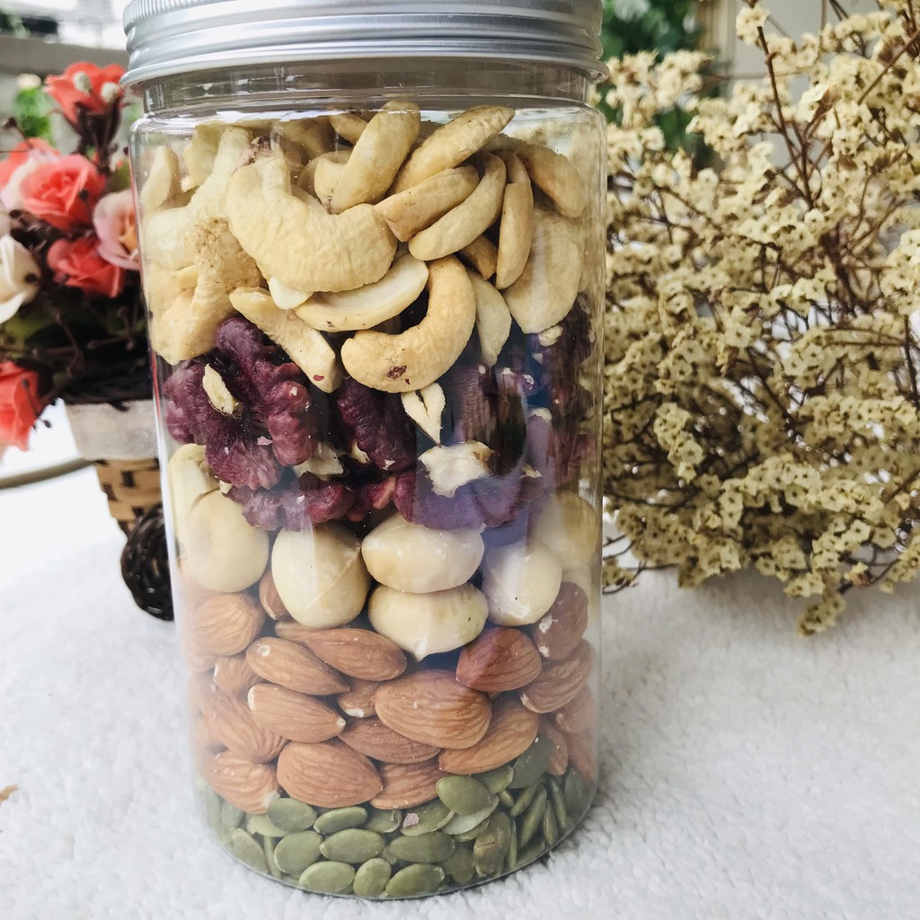 Hạt dinh dưỡng mix 5 loại ăn liền Nut Store 500g - ăn kiêng, cho bé, bà bầu