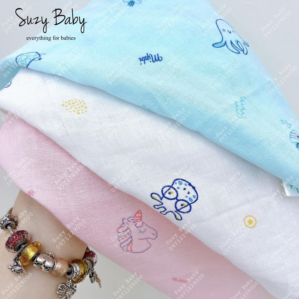 Khăn xô sữa xuấ nhật mipbi cho bé