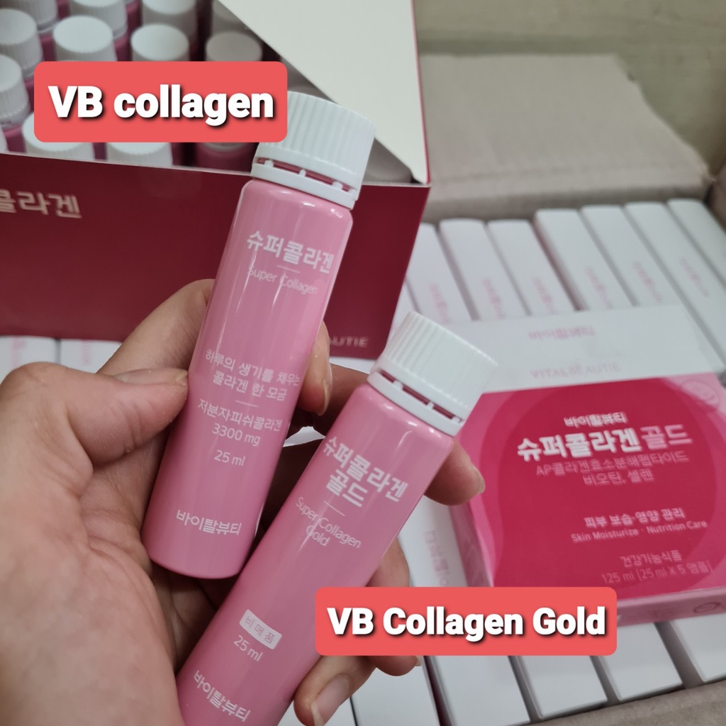 Mua Nước uống đẹp da VB collagen và VB collagen Gold 5 ống tách set giá ...