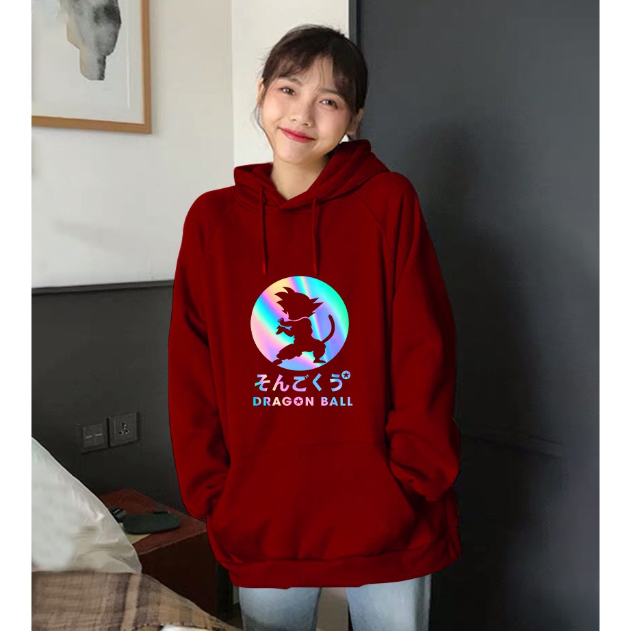 Áo khoác hoodie phản quang Dragon Ball KN33