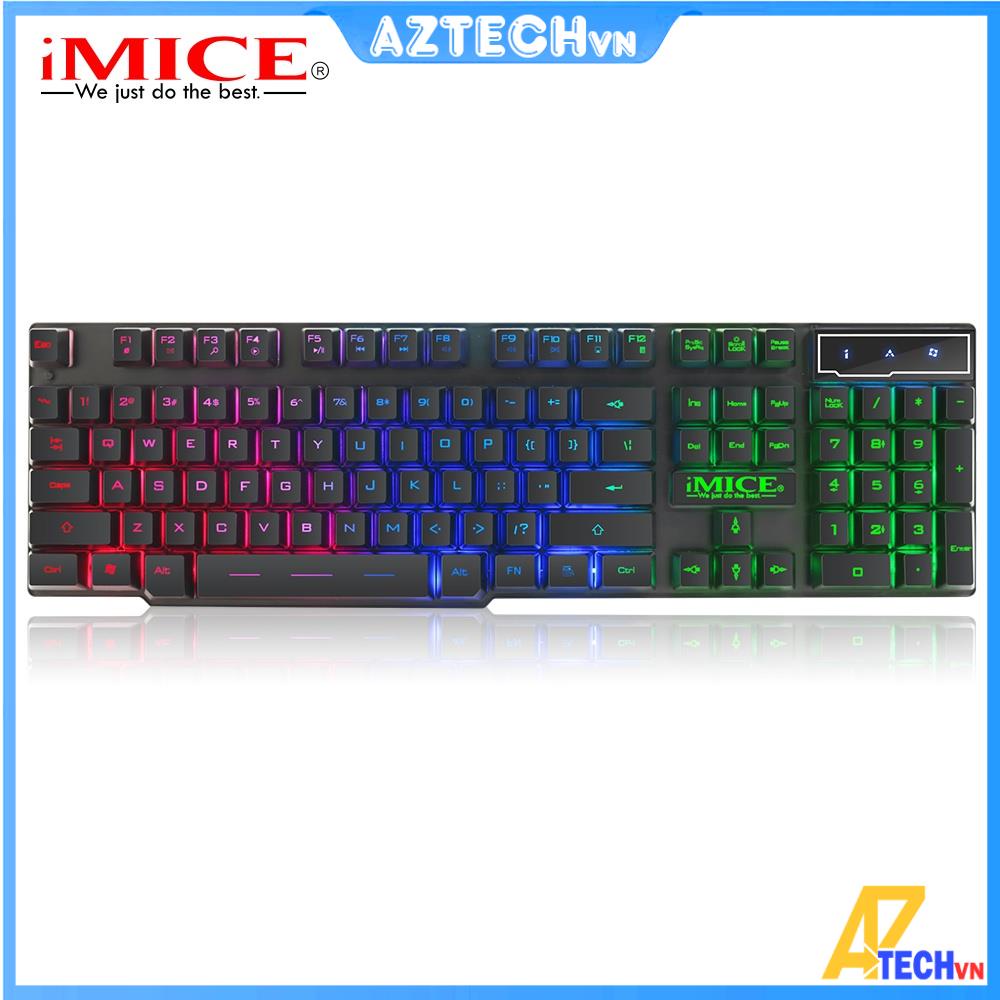 BỘ BÀN PHÍM GAMING, KEYBOARD IMICE AK600 GIẢ CƠ LED RGB - BẢO HÀNH 12 THÁNG