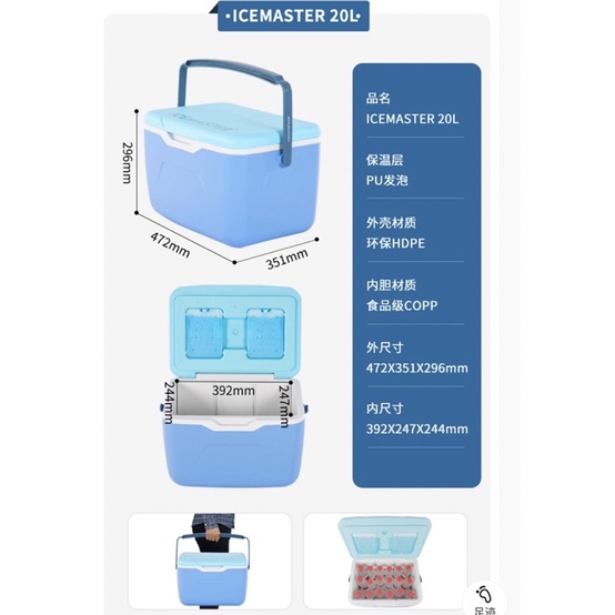 Thùng Đá Giữ Nhiệt Cao Cấp Dòng ICEMASTER 5.5L/20L, Hộp Đựng Đá Bảo Quản Thực Phẩm Đi Cắm Trại