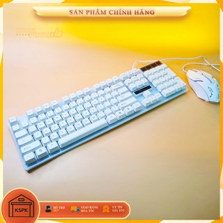Bộ bàn phím chuột giả cơ có led siêu đẹp thanh lý giá rẻ kspk g21