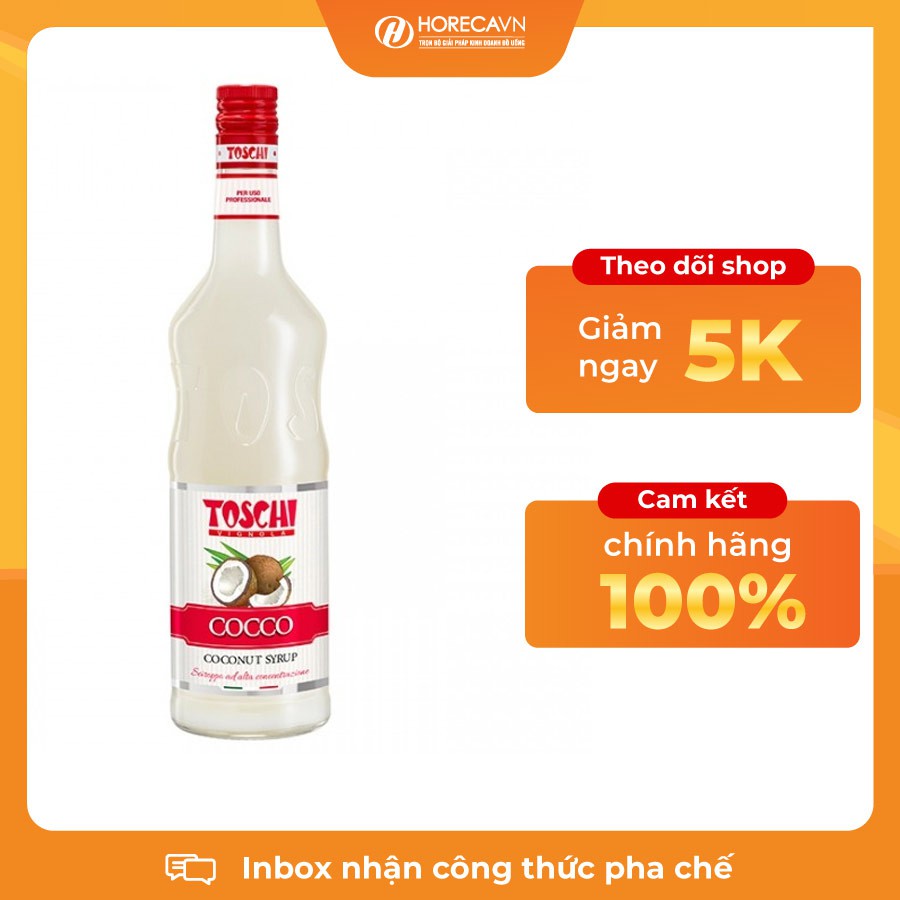 Siro Toschi Dừa 1000ml - Toschi Coconut Syrup 1000ml