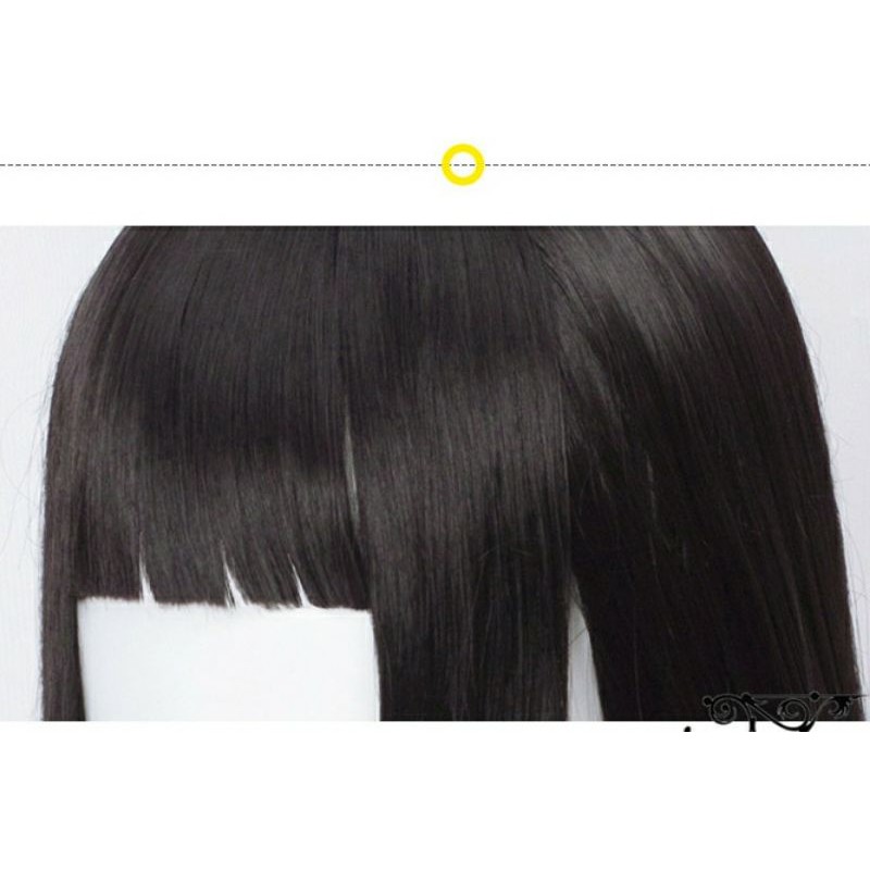 [Sẵn] Wig/tóc giả cosplay Jabami Yumeko mái hime - Học viện đỏ đen - Kakegurui màu đen [Miu Cosplay]