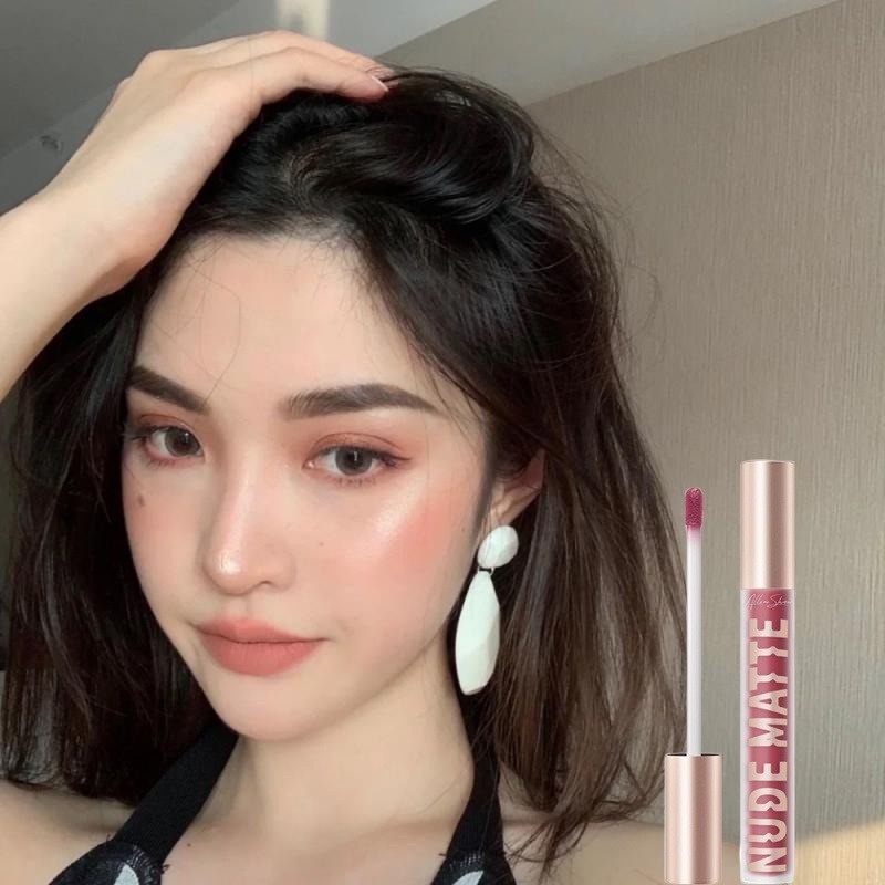 [Hàng mới về] Son kem lì Allen Shaw chống dính cốc không khô môi lâu trôi trang điểm gợi cảm