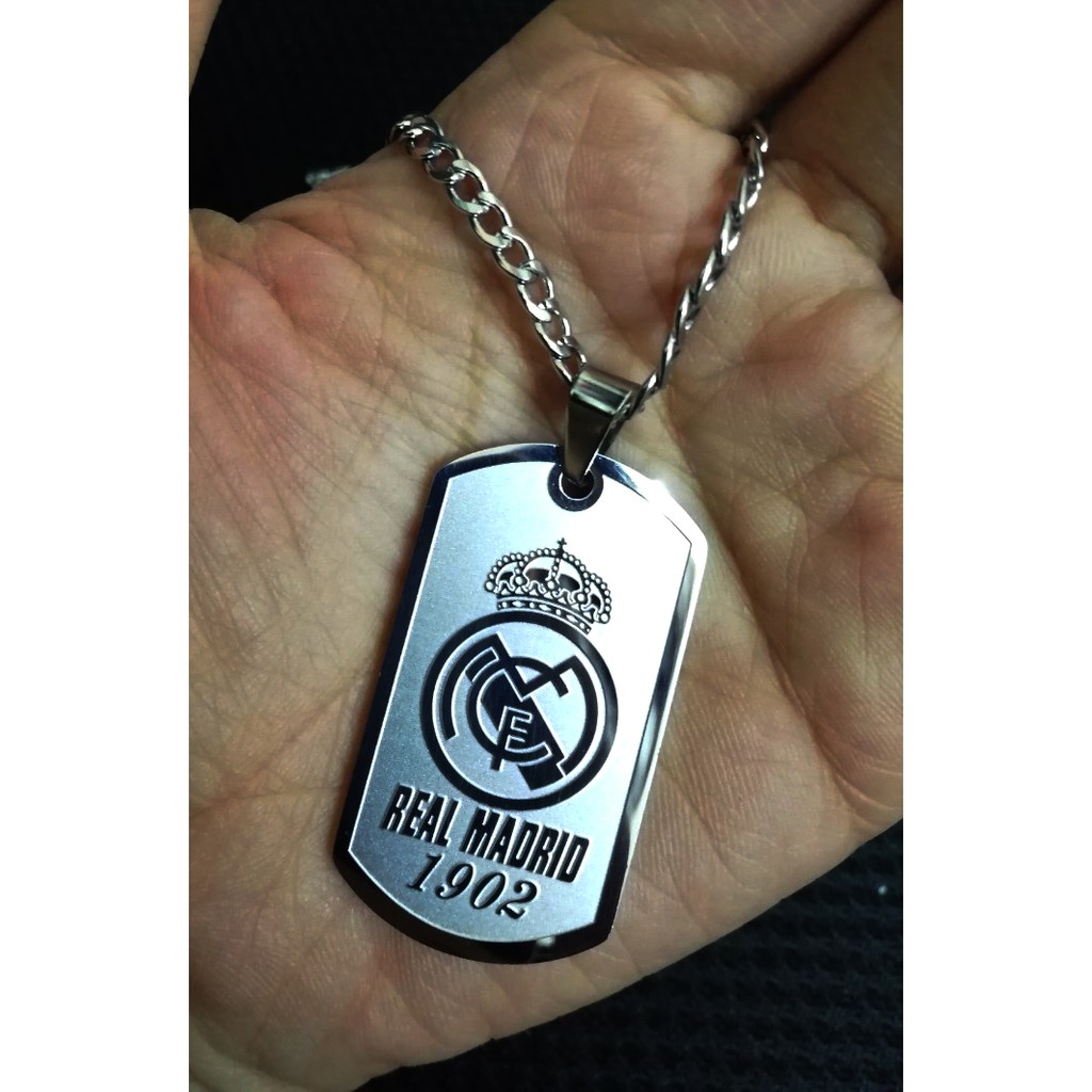 Vòng cổ inox không gỉ Real Madrid