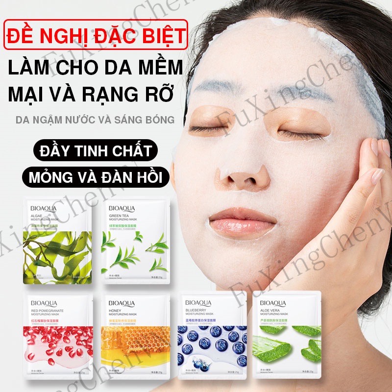 Mặt nạ giấy BIOAQUA Hương Trái Cây tự nhiên cao cấp chính hãng dưỡng trắng cấp ẩm cho da