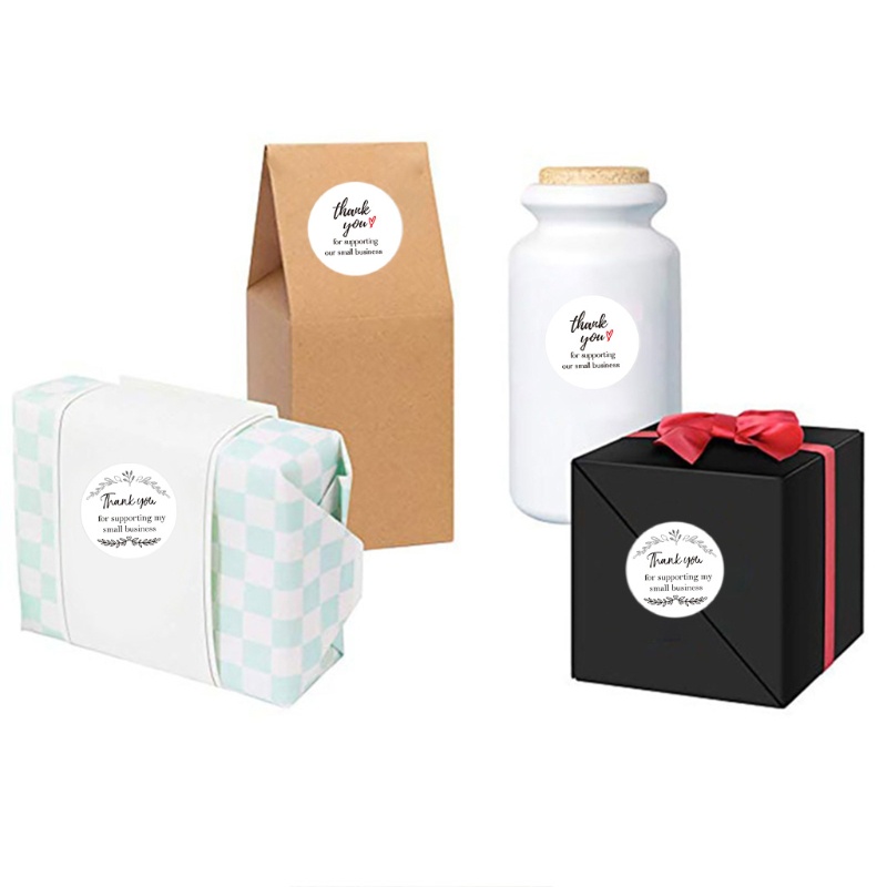 Cuộn 500 nhãn dán chữ Thank You For Supporting My Small Business