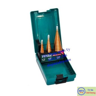 Bộ 3 mũi khoan chóp nón bậc thang 4-32mm total tacsd2031