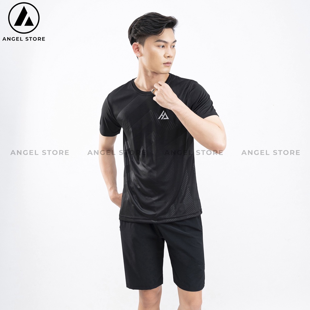 Áo thun thể thao nam ANGEL STORE, áo phông nam chất thun lạnh co giãn mềm mịn vận động thoải mái HA06