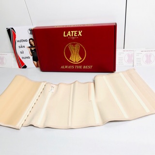 Đai nịt bụng giảm eo Latex 9 xương 24cm nhập khẩu Hi lạp