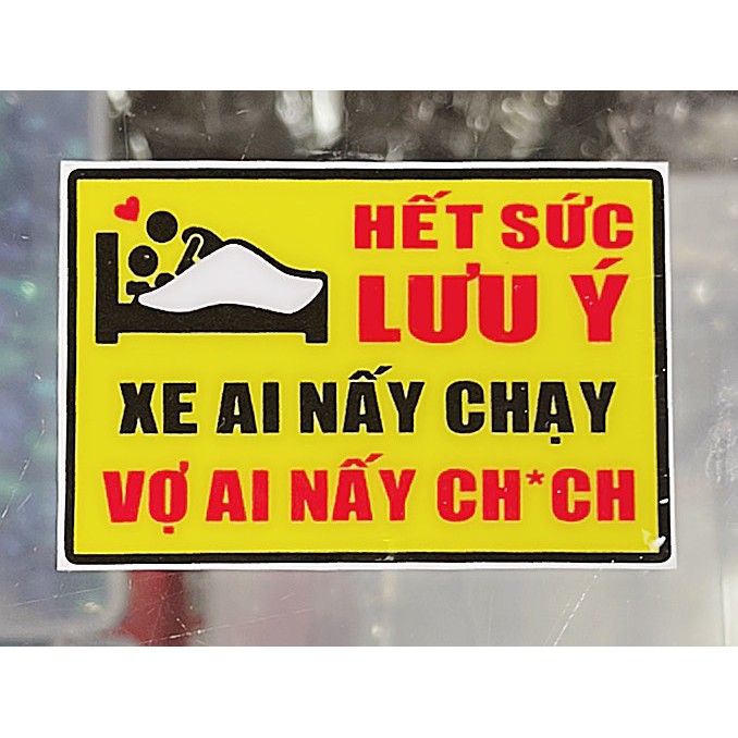 Tem Cảnh Báo Hài Hước Mẫu 4 Độc Lạ Nhất Hiện Nay