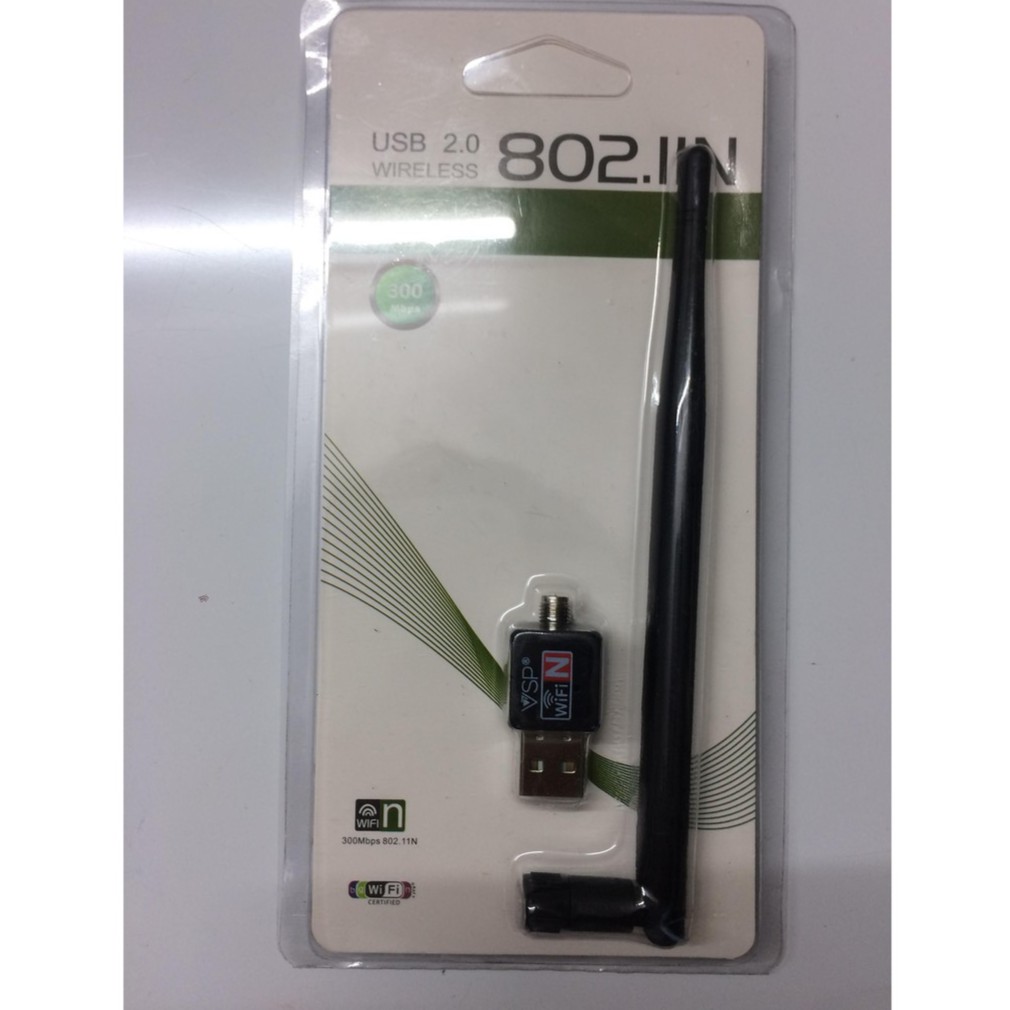 usb thu wifi angten dài chuẩn N 300M chính hãng VSP | BigBuy360 - bigbuy360.vn