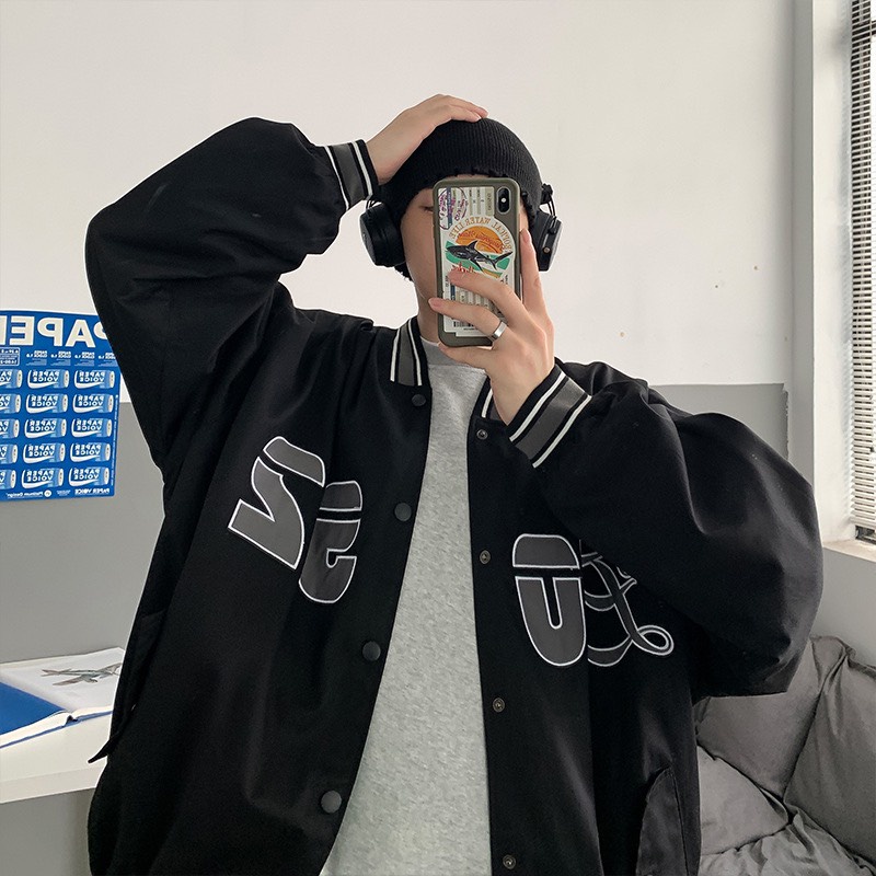 Áo khoác bomber chất dù form rộng L0-92  thời trang nam nữ unisex phong cách Hàn quốc