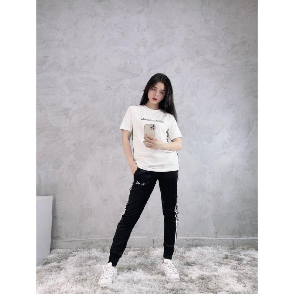 Áo Thể Thao Nam Nữ [Tee Shirt] Outlinear White [ĐỒ TẬP GYM]