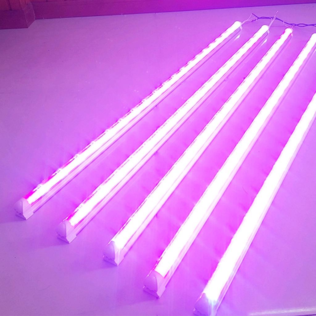 5 Bộ Đèn LED Trồng Hoa Lan trong nhà. Đèn có ánh sáng quang phổ màu tím hồng giúp cây, hoa và rau phát triển nhanh hơn