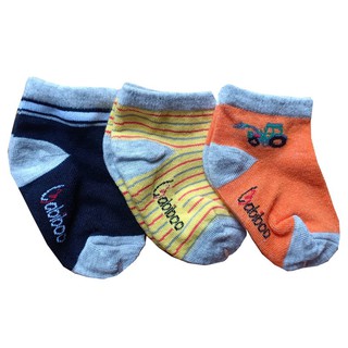 Tất sơ sinh Babiboo vớ cho bé chất cotton mềm mại - BS01 (set 3 đôi)