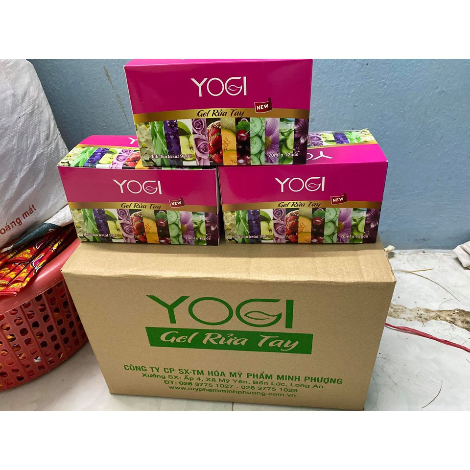 [GIÁ TỐT NHẤT THỊ TRƯỜNG] Gel Nước Rửa Tay Khô Diệt Khuẩn YOGI chai 70ml nhiều hương diệt khuẩn 99,9% | BigBuy360 - bigbuy360.vn
