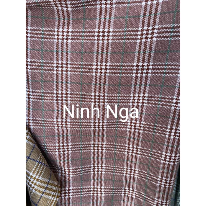 Vải dạ tex kẻ 2020