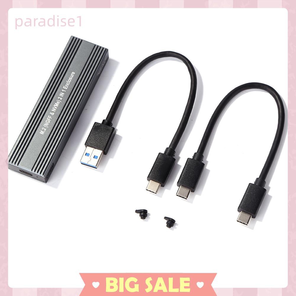 Hộp Đựng Ổ Cứng Ngoài SSD Bằng Hợp Kim Nhôm Kết Nối USB 3.1 Type-C 10Gbps M.2 NGFF NVME